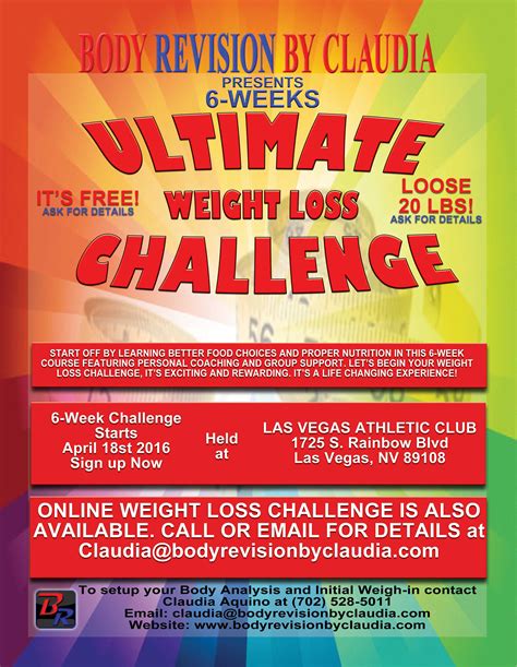 Weight Loss Challenge Flyer Template