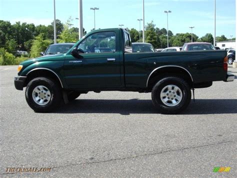 2000 Toyota Tacoma Regular Cab 4x4 In Imperial Jade Green Mica Photo 3