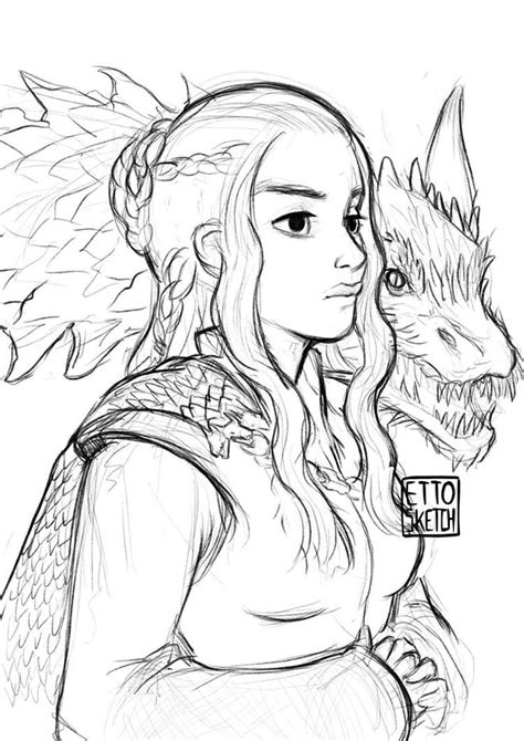 Daenerys Targaryen Game Of Thrones Drawings Game Of Thrones Art Targaryen Art