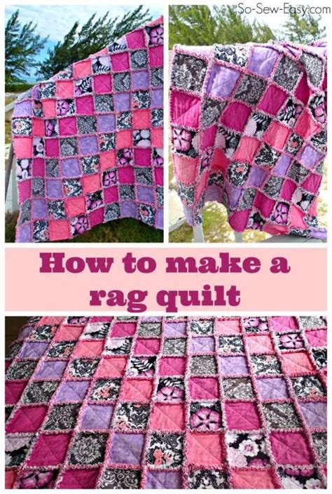 How To Make A Rag Quilt So Sew Easy Rag Quilt Patterns Baby Rag