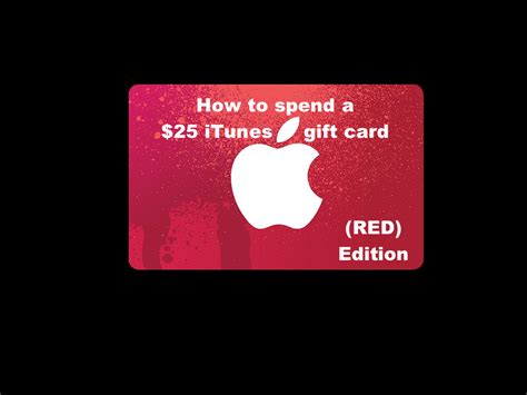 How do i use an itunes gift card. How to spend a $25 iTunes gift card, (RED) edition