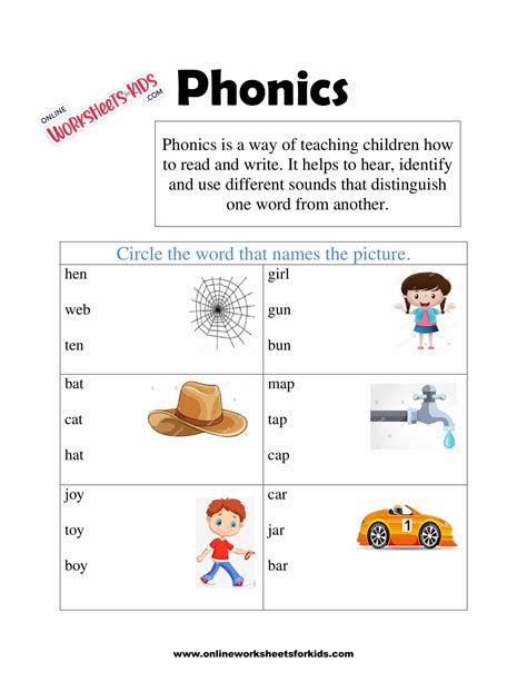 Phonics Worksheets 4