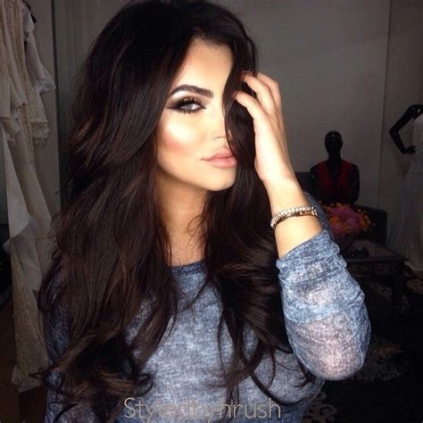 Warm hues include chestnut, chocolate, maple, and burgundy brown. Prettiest Darkest Brown #Extensions | 24" Double Wefted ...