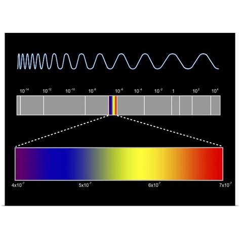 Electromagnetic spectrum Poster Art Print, Home Decor | eBay