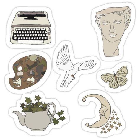 72 Pcspack Aesthetic Brown Stickers Hobbies And Toys Stationary