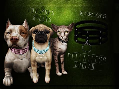 The Sims Resource Relentless Collar For Dogs And Cats
