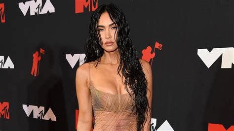 Megan Fox Hits Mtv Vmas 2021 Red Carpet In Naked See Through Dress
