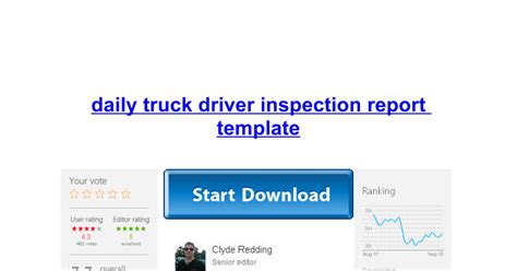 Hgv inspection sheet template is a hgv inspection sheet sample that that give information on document style, format and layout. daily truck driver inspection report template - Google Docs