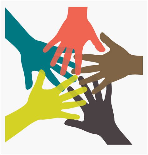 Transparent People Working Together Clipart Hands In Circle Clipart