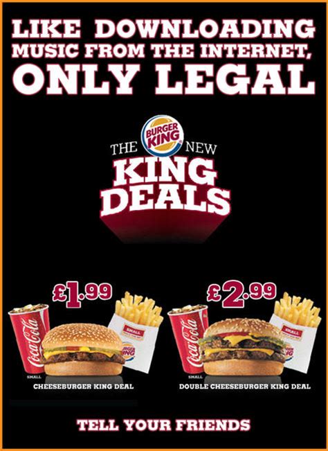Burger King Says Cheeseburgers Better Than Music Piracy ...