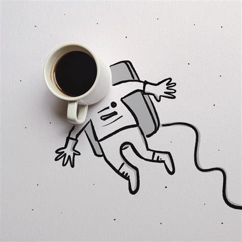 Funny Illustration Creative Illustration Illustrations Coffee Shop