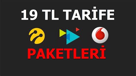 Tl Tarifeleri Ve Paketler Vodafone Turkcell Ve T Rk Telekom