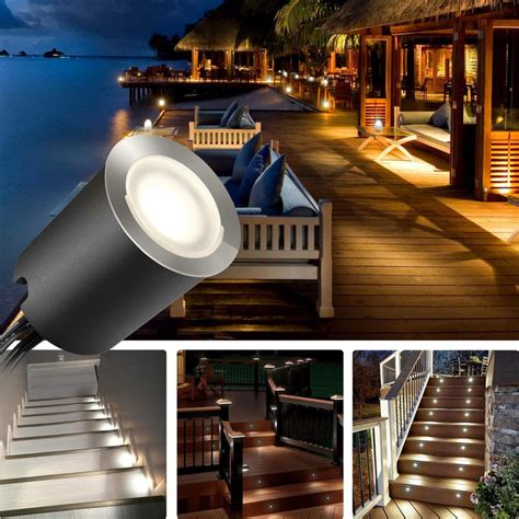 10 Pack Outdoor Recessed Led Deck Lights Kits Ip67 Waterproof With