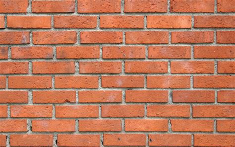Download Wallpapers Orange Brickwork Texture Orange Brick Texture