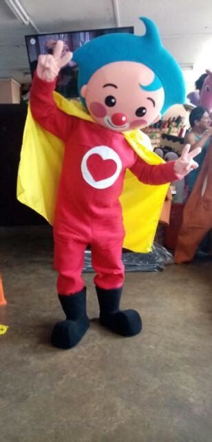 Plim Plim Child Clown Mascot Costume Party Character Birthday Halloween