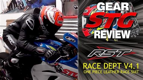 Rst Race Dept V41 Race Suit Review Sportbike Track Gear Youtube