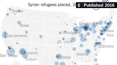 Us Reaches Goal Of Admitting 10000 Syrian Refugees Heres Where They Went The New York Times