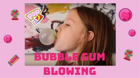 Bubble Gum Blowing Contest We Learn How To Blow Bubbles With Bubble Gum Youtube