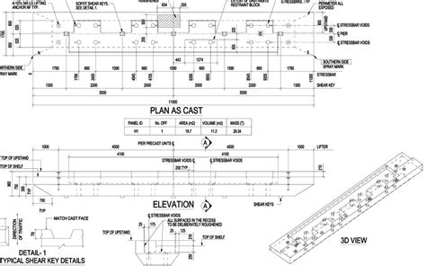 Precast Concrete Detailing Services Shop Drawing