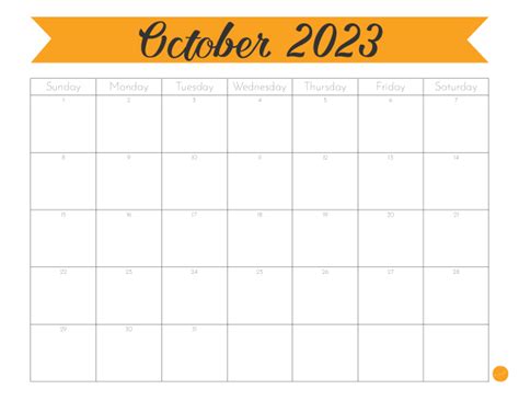 October 2023 Calendar Free Printable Live Craft Eat