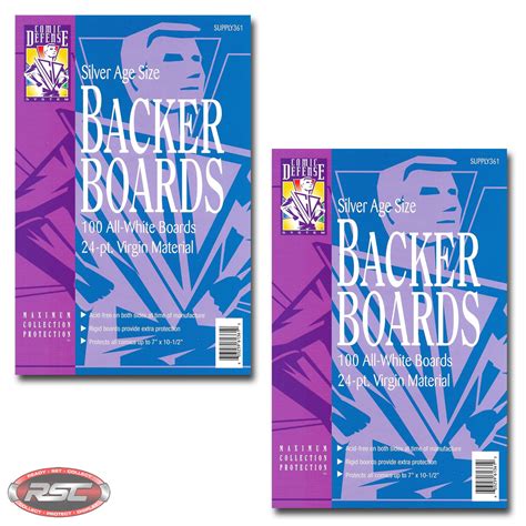 200 Comic Defense Silver Comic Book Backer Boards 7 X 10 12