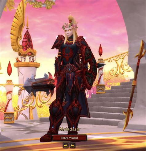 Just Got To Unlock The Blood Knight Set Realized That I Had The