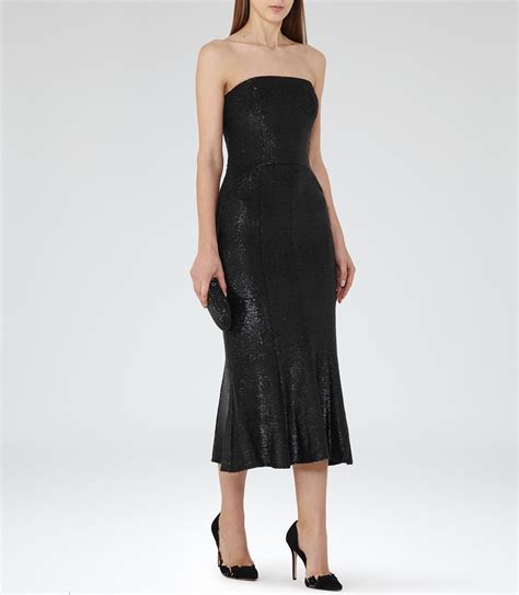 Https Reiss Com P Sequin Embellished Midi Dress Womens Ricami In