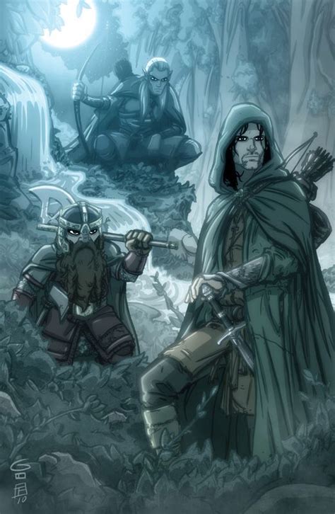 Lotr Legolas Gimli And Aragorn On Night Watch Lord Of The Rings