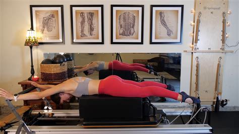 Minute Reformer Pilates Class With Box Youtube