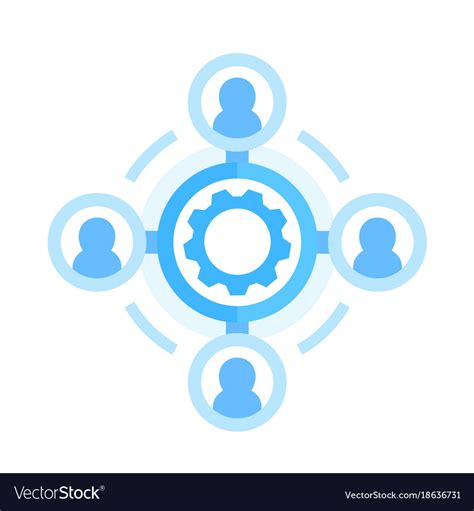Outsource Icon On White In Flat Style Royalty Free Vector