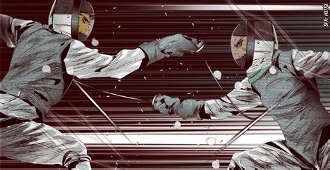 I've never seen fencing drawn this way before (anime ...