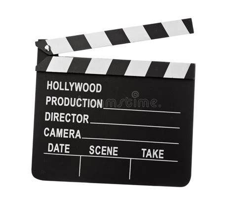 A Hollywood Movie Clapper Board Clap Slate Stock Image Image Of