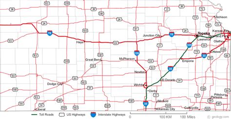 Map Of Kansas Cities Kansas Map Map Kansas