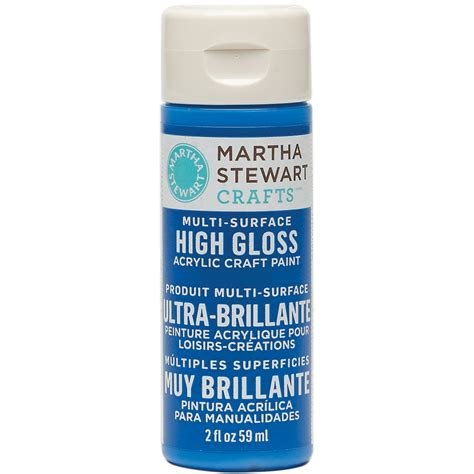 Martha Stewart High Gloss Acrylic Craft Paint 2oz Indigo