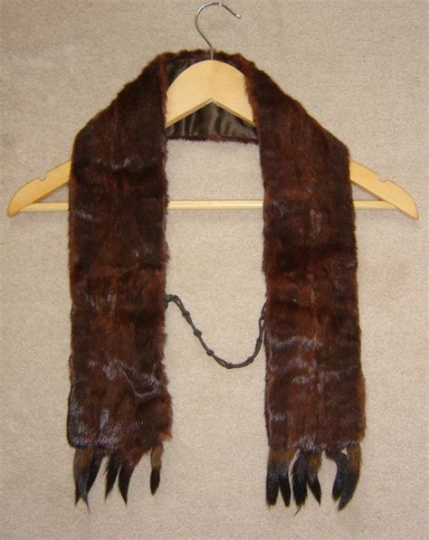 vintage real summer ermine fur stole pelt with by kamsfurs on etsy £25 00 ermine fur fur