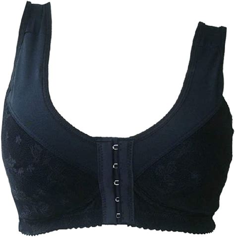 Yuena Care Mastectomy Pocket Bra Sport Post Surgery Front Closure Bra For Silicone Breastforms