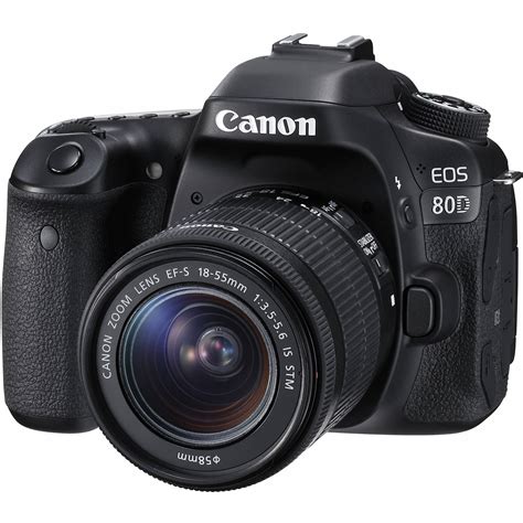 Canon Eos 80d Dslr Camera With 18 55mm Lens 1263c005 Bandh Photo