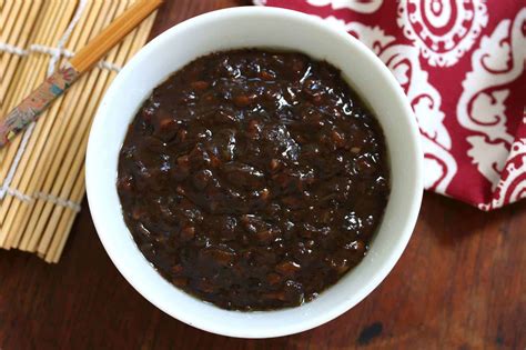 homemade black bean sauce aka black bean garlic sauce or black bean paste the daring gourmet