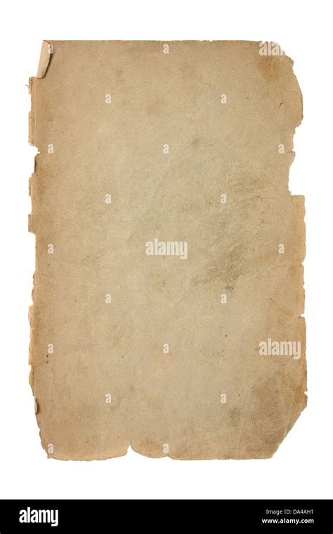 Old And Dirty Sheet Of Paper Stock Photo Alamy