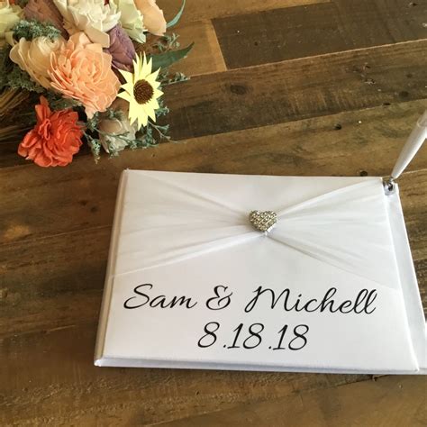 A wide variety of white wedding guest book options are available to you, such as usage, inner ··· pen silver metal pen, 16cm (if for golden pen, please check with us). Wedding Guestbook - Personalized Wedding Guest Book ...