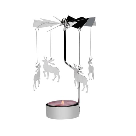 Buy New Arrival Rotating Metal Carousel Tea Light