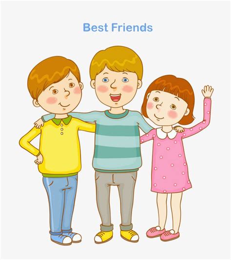 Best Friend Friend Cartoon Cartoon Kids Best Friends