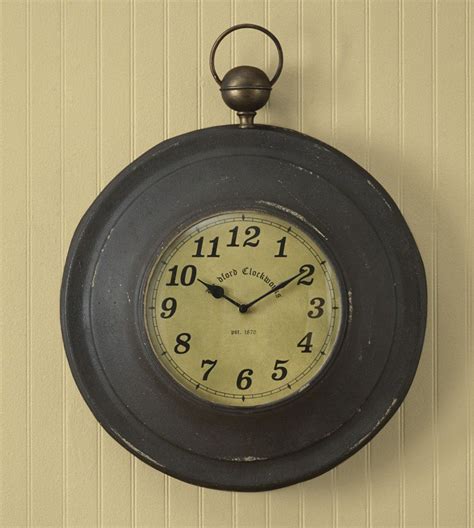 Pocket Watch Wall Clock Lange General Store Vintage Home Decor Vintage