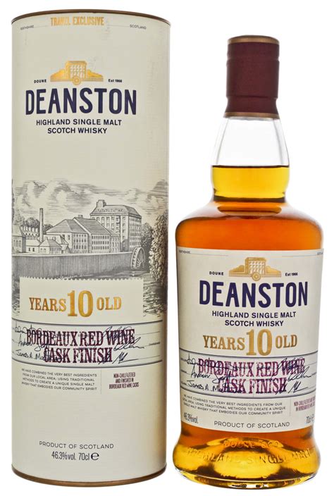 Deanston Single Malt Whisky 10 Jahre Bordeaux Red Wine Cask Finish