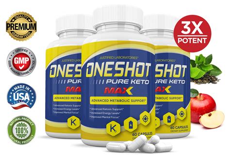 One Shot Pure Keto Pills Bhb 1200mg Keto Diet Pills Real Bhb Salts Advanced Ketogenic Supplement