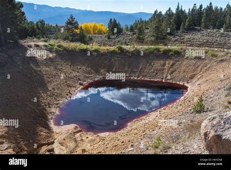 Leadville Colorado Drainage From Old Mines In The Historic Leadville