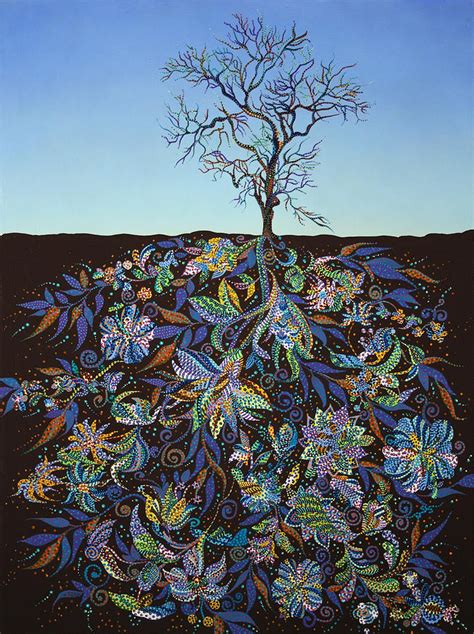 Gorgeous Paintings Of Tree Roots Filled With Colorful Detail Tree