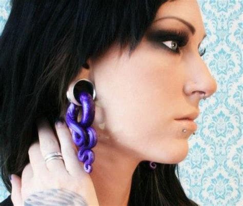 Serpentine Earrings For Stretched Lobes Gauges Etsy Stretched Lobes