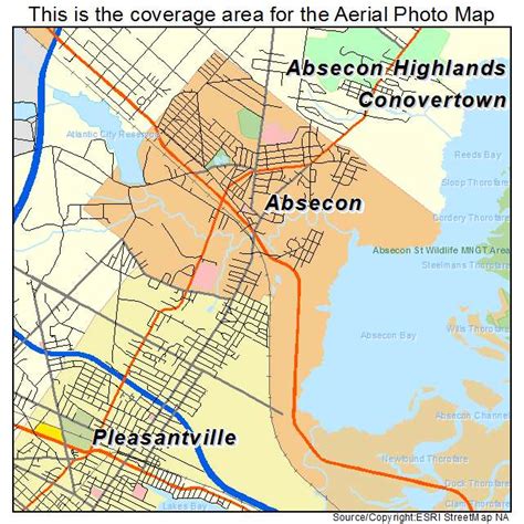 Aerial Photography Map Of Absecon Nj New Jersey