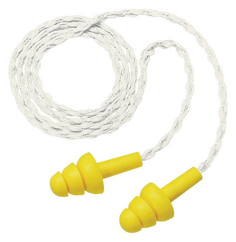 3m Flanged Ear Plugs 25 Db Noise Reduction Rating Nrr Corded M